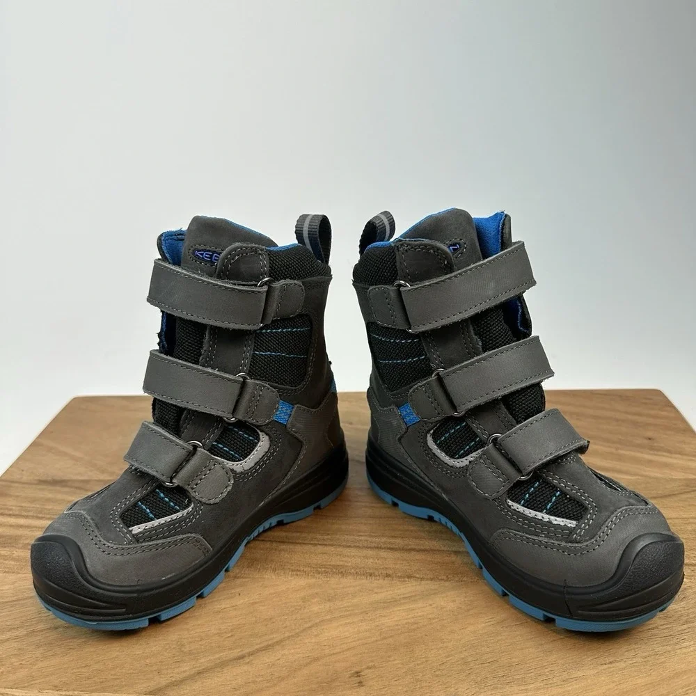 New Little‎ Kids Keen Redwood Winter Waterproof Gray Lined Ankle Boots Size 9 C